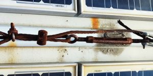 ossidazione e corrosione sistema anticaduta